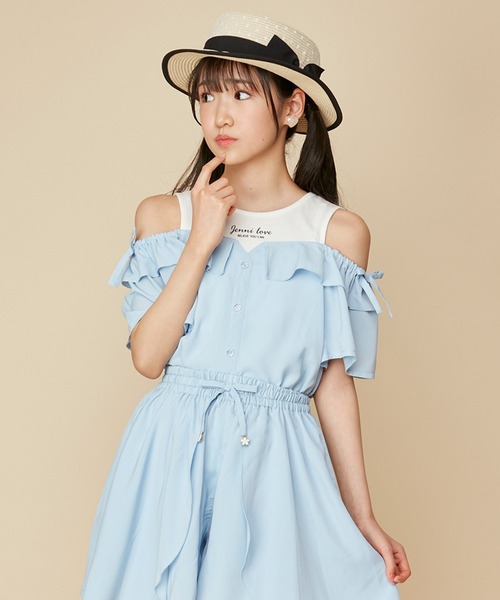 ジェニー✩シフォンノースリーブブラウス