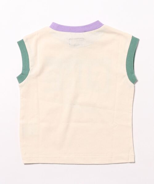 BIG FIELD（ビッグフィールド）の「プリントリンガータンクトップ（90～150cm）（タンクトップ・キッズ・チャコール/ライトブルー/オフホワイト・120/110/100/130/90/150/140）」の12枚目の写真
