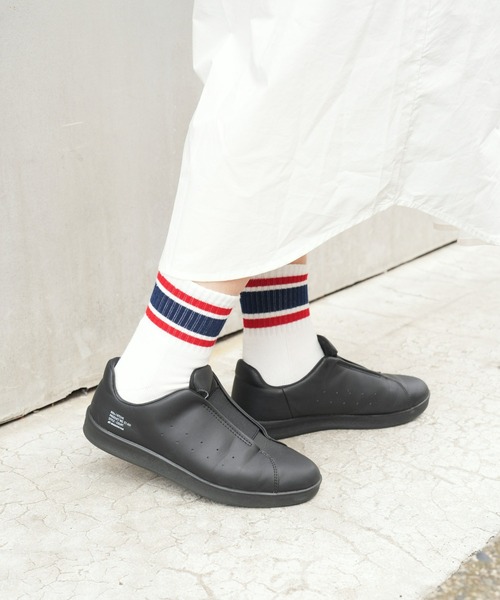 GUNZE（グンゼ）の「【GUNZE×TYPY】ラインショートソックス（WOMENS）（ソックス/靴下・レディース・ネイビー/オレンジ/グリーン/ピンク/ダークグリーン/ブラック・23～25cm）」の10枚目の写真