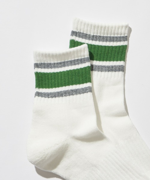 GUNZE（グンゼ）の「【GUNZE×TYPY】ラインショートソックス（WOMENS）（ソックス/靴下・レディース・ネイビー/オレンジ/グリーン/ピンク/ダークグリーン/ブラック・23～25cm）」の17枚目の写真