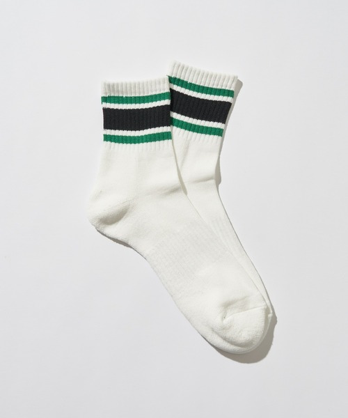 GUNZE（グンゼ）の「【GUNZE×TYPY】ラインショートソックス（WOMENS）（ソックス/靴下・レディース・ネイビー/オレンジ/グリーン/ピンク/ダークグリーン/ブラック・23～25cm）」の21枚目の写真