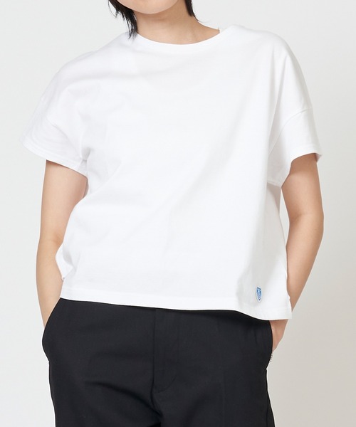 ORCIVAL(オーシバル)の「BOAT NECK S/S P.O.(Tシャツ/カットソー・レディース・ホワイト系その他/ホワイト系その他3/ホワイト系その他5/ホワイト系その他6/ホワイト系その他7/ホワイト系その他2/ホワイト系その他4/ホワイト系3/ホワイト系2/ブラック/ホワイト/ホワイト系1・1)」の3枚目の写真