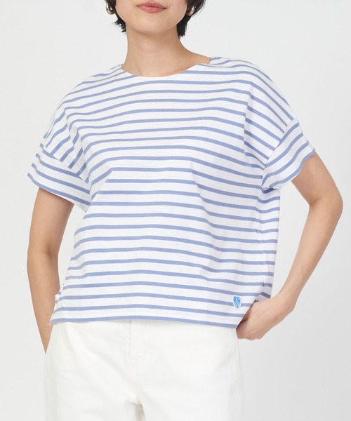 ORCIVAL(オーシバル)の「BOAT NECK S/S P.O.(Tシャツ/カットソー・レディース・ホワイト系その他/ホワイト系その他3/ホワイト系その他5/ホワイト系その他6/ホワイト系その他7/ホワイト系その他2/ホワイト系その他4/ホワイト系3/ホワイト系2/ブラック/ホワイト/ホワイト系1・1)」の2枚目の写真