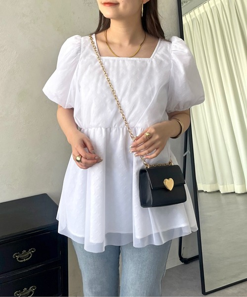 prose verse（プロズヴェール）の「チュールレイヤードドットペプラム