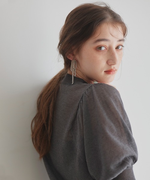 LIAN(リアン)の「ビーズリボンピアス(ピアス(両耳用)・レディース・シルバー/ゴールド・FREE)」の12枚目の写真