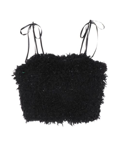 EVRIS(エヴリス)の「シャギーリボンビスチェ【セットアップ着用可能】(キャミソール・レディース・グレー/ブラック・FREE)」の17枚目の写真