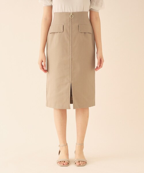 index（インデックス）の「◆ジップタイトスカート【洗濯機洗い可】（スカート・レディース・グレー/ブラウン系/オレンジ系・40/38/36/42）」の18枚目の写真