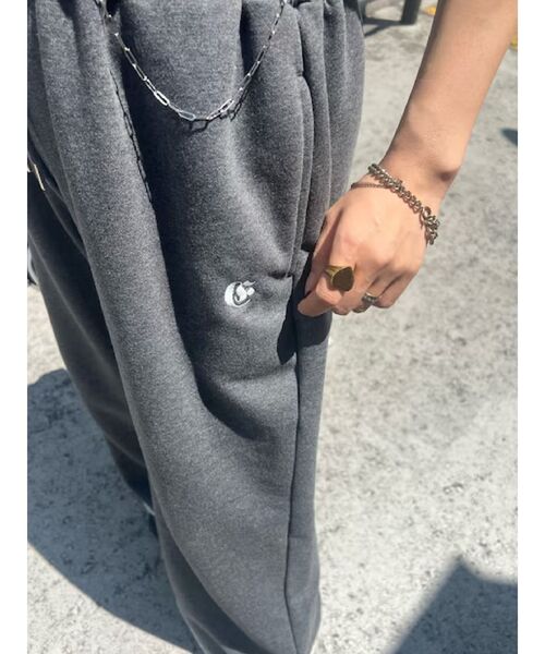 EVRIS（エヴリス）の「スウェットスーパーワイドパンツ（スウェットパンツ・レディース・ホワイト/ピンク/グレー・FREE）」の9枚目の写真