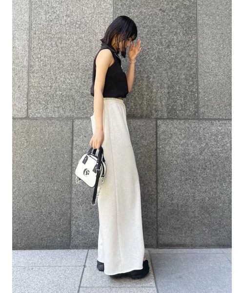 EVRIS（エヴリス）の「スウェットスーパーワイドパンツ（スウェットパンツ・レディース・ホワイト/ピンク/グレー・FREE）」の7枚目の写真