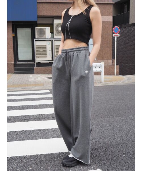 EVRIS（エヴリス）の「スウェットスーパーワイドパンツ（スウェットパンツ・レディース・ホワイト/ピンク/グレー・FREE）」の21枚目の写真