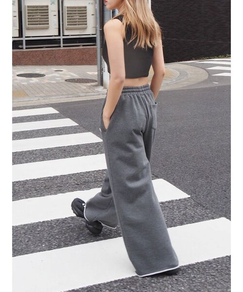 EVRIS（エヴリス）の「スウェットスーパーワイドパンツ（スウェットパンツ・レディース・ホワイト/ピンク/グレー・FREE）」の19枚目の写真