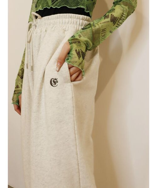 EVRIS（エヴリス）の「スウェットスーパーワイドパンツ（スウェットパンツ・レディース・ホワイト/ピンク/グレー・FREE）」の14枚目の写真