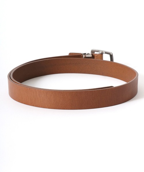 Lee（リー）の「Lee/リー Leather Narrow Belt/30mm 牛革 ラウンドスクエアバックル レザーベルト/レディース メンズ（ベルト・メンズ・ブラック/ダークブラウン/ブラウン・FREE）」の12枚目の写真