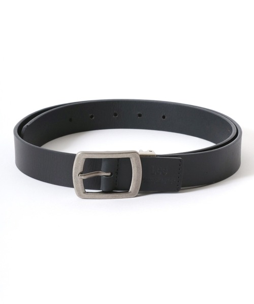 ベルスフリールセット（AAA） セール】Lee/リー Leather Narrow Belt/30mm 牛革 ラウンドスクエア