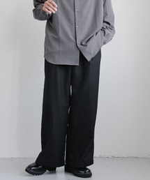 RAGEBLUE | TR BUGGY WIDE STRAIGHT SLACKS/TRストレッチ/タックバギーストレートワイドスラックス(スラックス)
