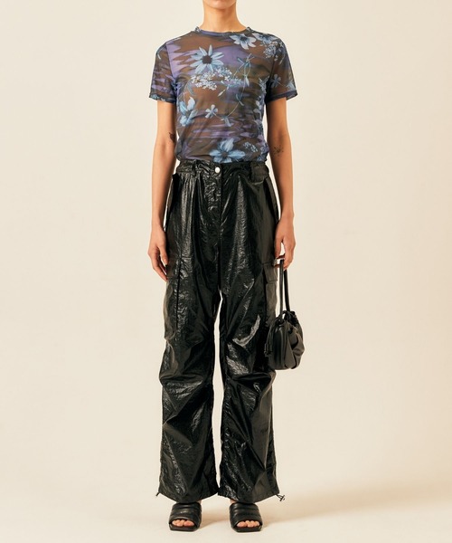 ADDYSONS(アディソンズ)の「buggy cargo pants(カーゴパンツ・レディース・ブラック/シルバー・FREE)」の3枚目の写真