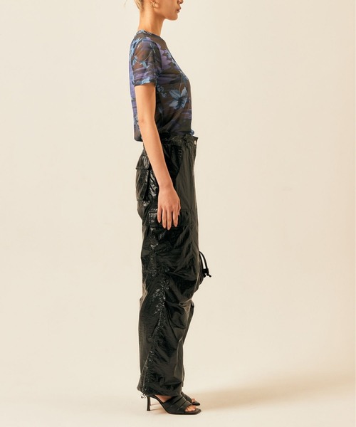 ADDYSONS(アディソンズ)の「buggy cargo pants(カーゴパンツ・レディース・ブラック/シルバー・FREE)」の6枚目の写真