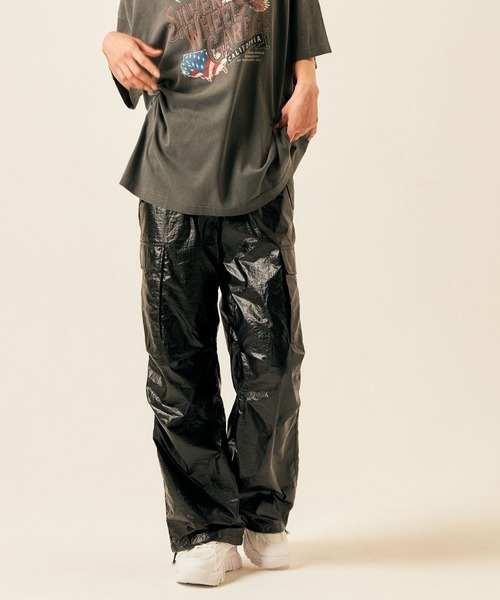 ADDYSONS(アディソンズ)の「buggy cargo pants(カーゴパンツ・レディース・ブラック/シルバー・FREE)」の7枚目の写真