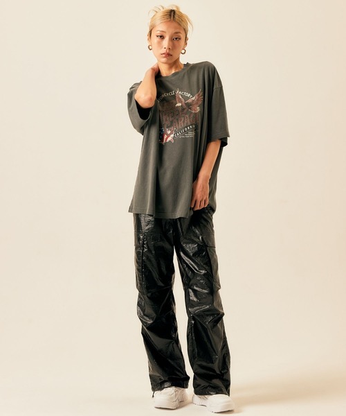ADDYSONS(アディソンズ)の「buggy cargo pants(カーゴパンツ・レディース・ブラック/シルバー・FREE)」の8枚目の写真