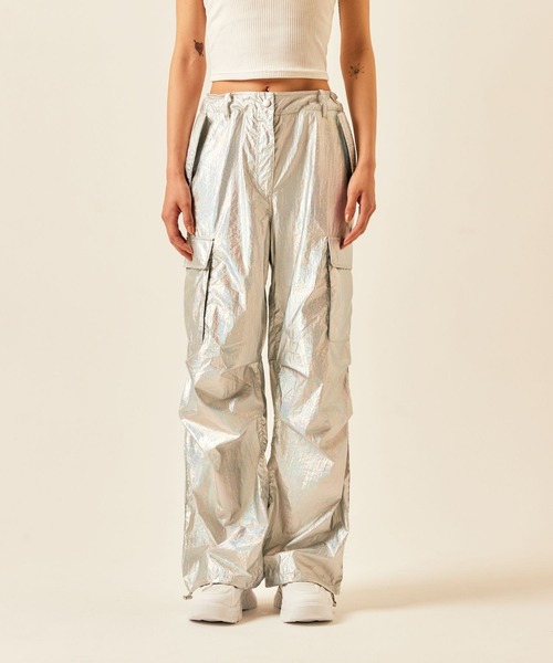 ADDYSONS(アディソンズ)の「buggy cargo pants(カーゴパンツ・レディース・ブラック/シルバー・FREE)」の10枚目の写真