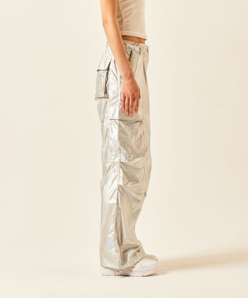 ADDYSONS(アディソンズ)の「buggy cargo pants(カーゴパンツ・レディース・ブラック/シルバー・FREE)」の13枚目の写真
