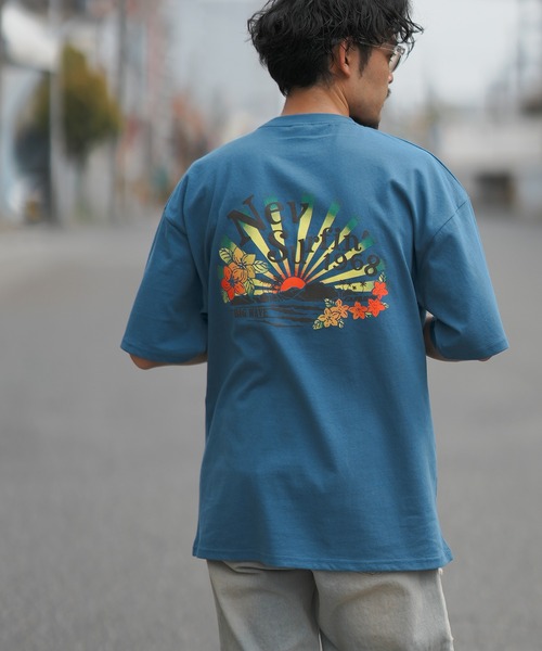 NEV(ネブ)の「【NEV SURF】別注プリント 半袖Tシャツ(Tシャツ/カットソー・メンズ・グレー系/ブラック系1/ホワイト/ブラック系/ブラック/ブルー系1/カーキ/ホワイト系1/ホワイト系・MEDIUM/SMALL/X-LARGE/LARGE)」の17枚目の写真