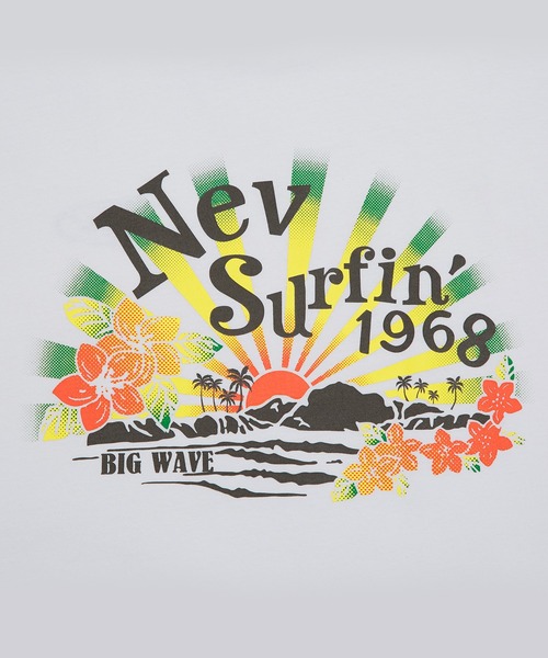 NEV(ネブ)の「【NEV SURF】別注プリント 半袖Tシャツ(Tシャツ/カットソー・メンズ・グレー系/ブラック系1/ホワイト/ブラック系/ブラック/ブルー系1/カーキ/ホワイト系1/ホワイト系・MEDIUM/SMALL/X-LARGE/LARGE)」の19枚目の写真