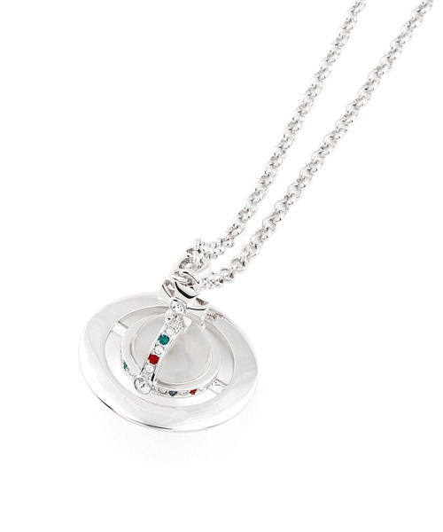 Vivienne Westwood MAN(ヴィヴィアンウエストウッドマン)の「“SMALL ORB” ネックレス【249810 SOP2R】(ネックレス・メンズ・シルバー・FREE)」の2枚目の写真