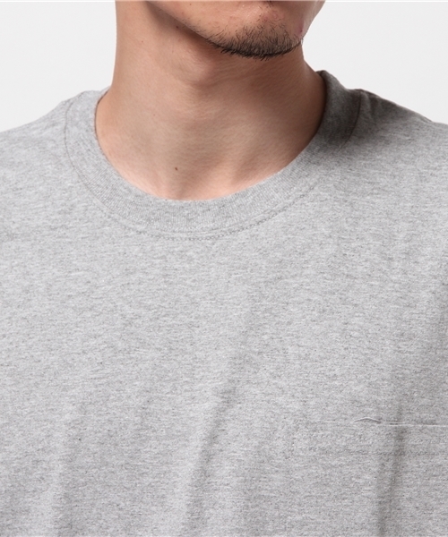 WEGO（ウィゴー）の「WEGO/ エキストラルーズポケットTシャツ（Tシャツ/カットソー・メンズ・ホワイト/杢グレー・FREE）」の6枚目の写真