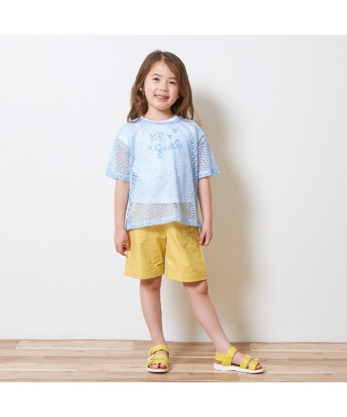 KP(ケーピー)の「メッシュ&ロゴTシャツセット(110~140)(Tシャツ/カットソー・キッズ・ラベンダー/サックスブルー・110cm/140cm/130cm/120cm)」の5枚目の写真