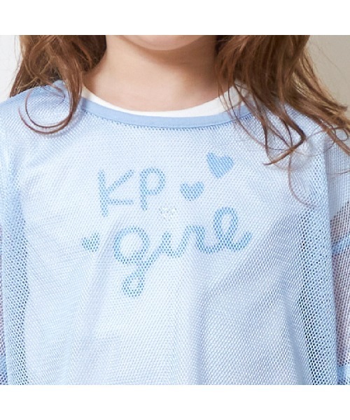 KP(ケーピー)の「メッシュ&ロゴTシャツセット(110~140)(Tシャツ/カットソー・キッズ・ラベンダー/サックスブルー・110cm/140cm/130cm/120cm)」の9枚目の写真