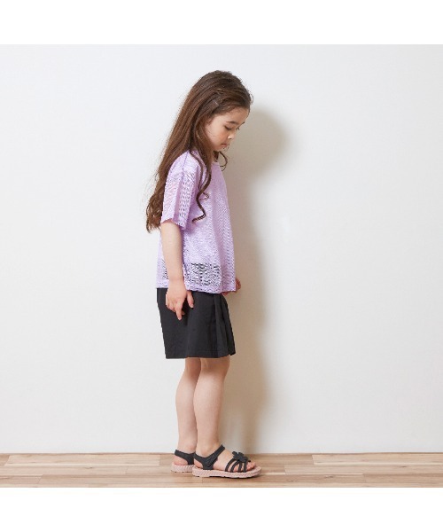 KP(ケーピー)の「メッシュ&ロゴTシャツセット(110~140)(Tシャツ/カットソー・キッズ・ラベンダー/サックスブルー・110cm/140cm/130cm/120cm)」の12枚目の写真