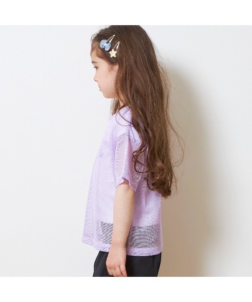 KP(ケーピー)の「メッシュ&ロゴTシャツセット(110~140)(Tシャツ/カットソー・キッズ・ラベンダー/サックスブルー・110cm/140cm/130cm/120cm)」の14枚目の写真