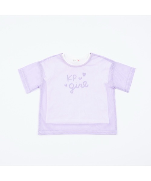 KP(ケーピー)の「メッシュ&ロゴTシャツセット(110~140)(Tシャツ/カットソー・キッズ・ラベンダー/サックスブルー・110cm/140cm/130cm/120cm)」の17枚目の写真