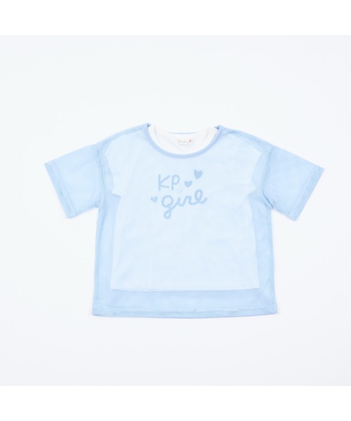 KP(ケーピー)の「メッシュ&ロゴTシャツセット(110~140)(Tシャツ/カットソー・キッズ・ラベンダー/サックスブルー・110cm/140cm/130cm/120cm)」の21枚目の写真