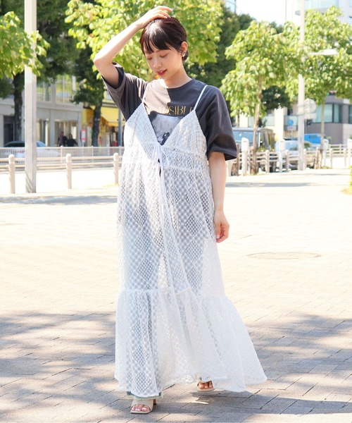 ZIMMERMANN ピンク刺繍ロングワンピース サイズ2 フラワー刺繍ワンピース （ロング・マキシ丈ワンピース）｜any