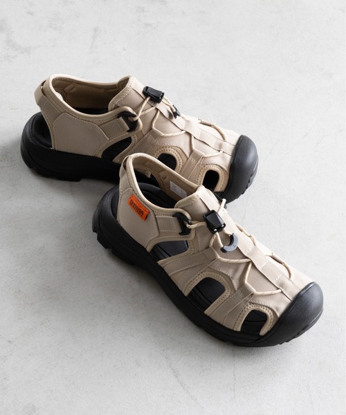 UNIVERSAL OVERALL（ユニバーサルオーバーオール）の「【UNIVERSAL OVERALL】厚底ワークサンダル UO32 サンダル（サンダル・メンズ・ベージュ/カーキ/ブラック/グレー/ホワイト・9/6/5/8/7）」の4枚目の写真