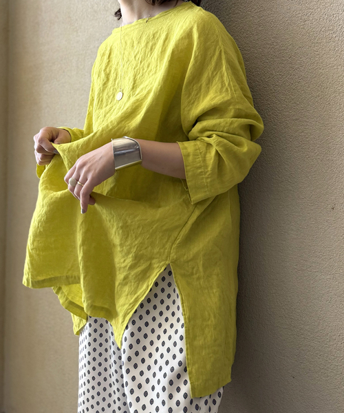 《追加》エアリネンボートネックブラウス