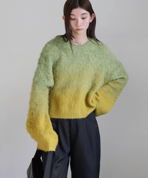 セール】ツートーンシャギーニット（ニット/セーター）｜select MOCA