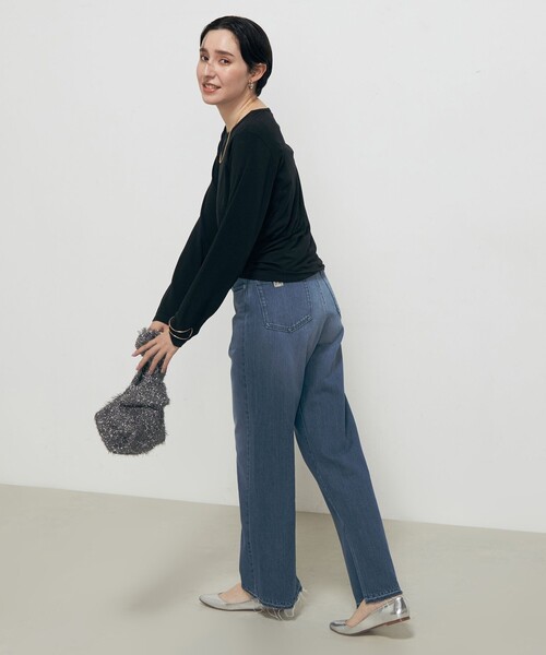 Rie Miller(リエミラー)の「シアーストレッチロンT(Tシャツ/カットソー・レディース・ブラック/ホワイト・38)」の11枚目の写真
