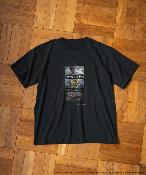 EDIFICE（エディフィス）の「Jean-Luc Godard ウォッシュ加工 プリントTシャツ（Tシャツ/カットソー・メンズ・スミクロ/マルチ/ブラック×ブラック/ブラック系その他/ブラックミックス/ブラック・MEDIUM/LARGE）」の5枚目の写真