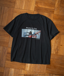 EDIFICE | Jean-Luc Godard ウォッシュ加工 プリントTシャツ(Tシャツ/カットソー)