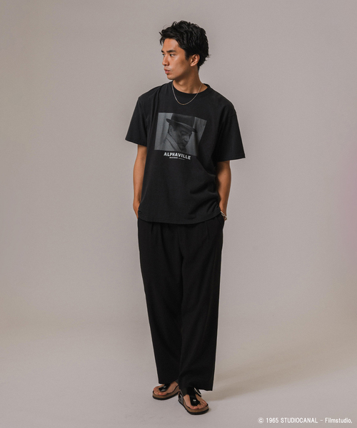 EDIFICE（エディフィス）の「Jean-Luc Godard ウォッシュ加工 プリントTシャツ（Tシャツ/カットソー・メンズ・スミクロ/マルチ/ブラック×ブラック/ブラック系その他/ブラックミックス/ブラック・MEDIUM/LARGE）」の15枚目の写真