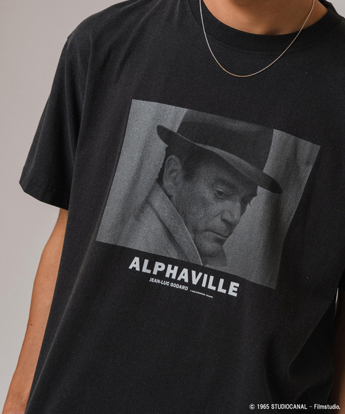 EDIFICE（エディフィス）の「Jean-Luc Godard ウォッシュ加工 プリントTシャツ（Tシャツ/カットソー・メンズ・スミクロ/マルチ/ブラック×ブラック/ブラック系その他/ブラックミックス/ブラック・MEDIUM/LARGE）」の21枚目の写真