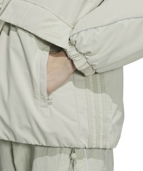 adidas(アディダス)の「adidas/アディダス パデッドジャケット 裏起毛 ルーズシルエット ストリート KWR91(ダウンジャケット/コート・レディース・ブラック/グレー・S/M/L)」の21枚目の写真