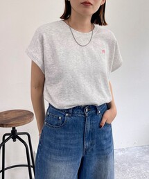 fredy emue | FR刺繍ミニ裏毛フレンチプルオーバー(Tシャツ/カットソー)