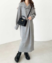 GeeRA | アシメボタンニットワンピース(ワンピース)