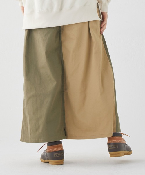 KRIFF MAYER Lady's Collection（クリフメイヤーレディースコレクション）の「2WAY変形パンツスカート（スカート・レディース・カラフル/ベージュ/ナチュラル/ブラック/オリーブ・MEDIUM/LARGE）」の13枚目の写真