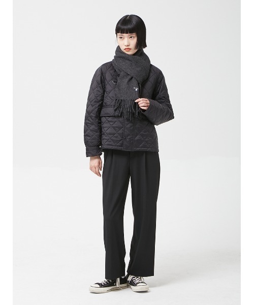 Barbour（バブアー）の「ラムズ ウール ソリッド マフラー（マフラー・レディース・グリーン/ブラック/グレー/ブラウン/オレンジ/ダークグレー/オリーブ・FREE）」の13枚目の写真