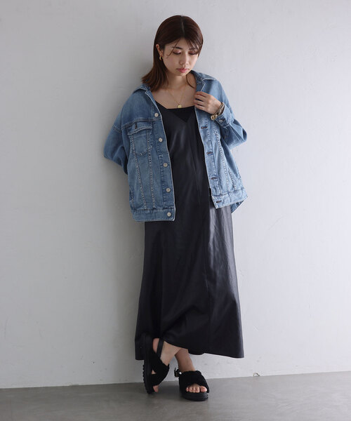 La TOTALITE（ラトータリテ）の「【Healthy denim/ヘルシーデニム】Bran Gジャン（デニムジャケット・レディース・ブルー系その他・FREE）」の2枚目の写真